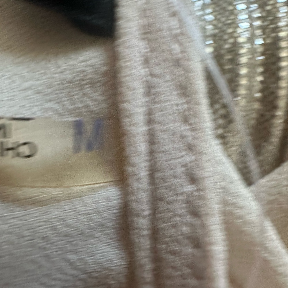 San Joy Cream Asymmetrical Sleeveless Muscle Tee - Picture 8 of 9